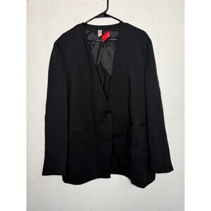 NEW SPANX 1X Classic Black Perfect Collarless Blazer Womens